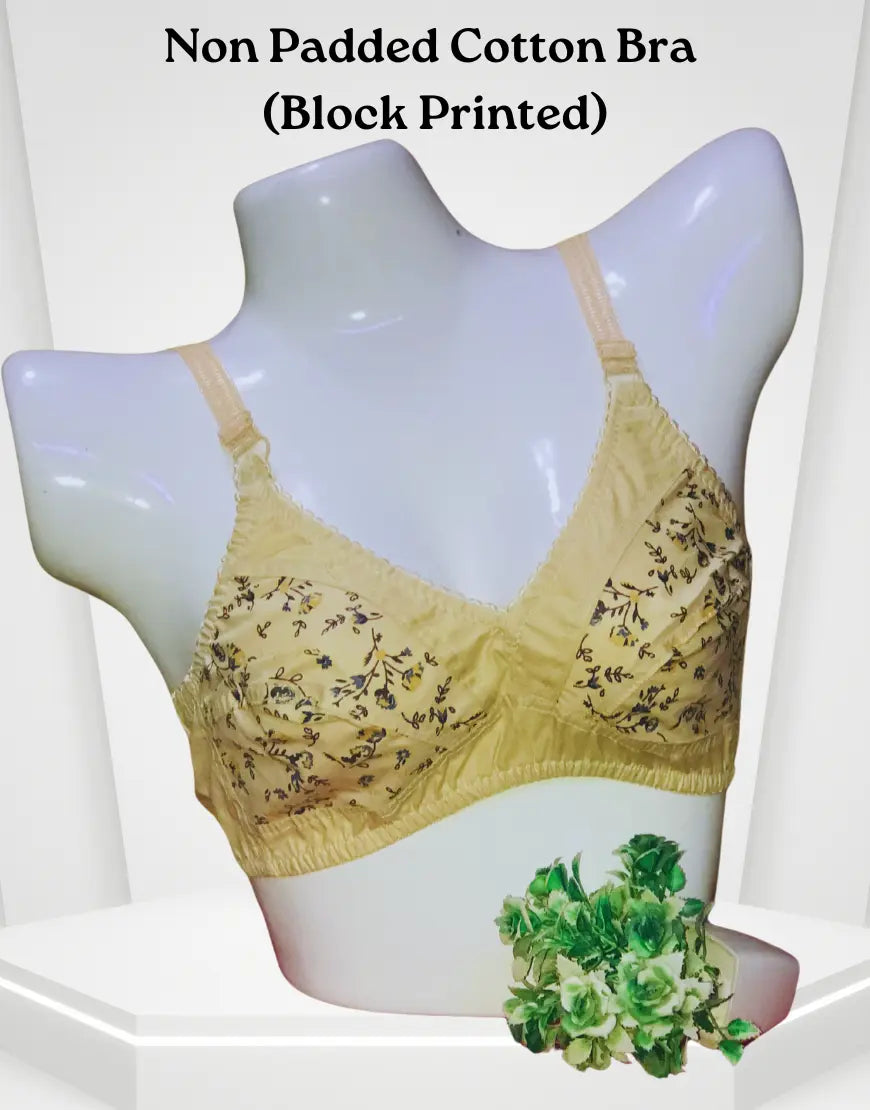 Non-Wired Cotton Bra – Multi-Print Design Options