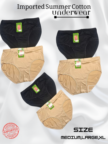 Imported Summer Cotton Underwear – Soft, Breathable & Comfortable